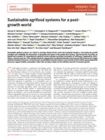 Sustainable agrifood systems for a post-growth world