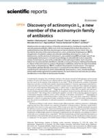 Discovery of actinomycin L, a new member of the actinomycin family of antibiotics