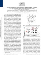 MAS NMR structure of a microcrystalline Cd-bacteriochlorophyll d analogue