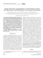 Sample optimization and identification of signal patterns of amino acid side chains in 2D RFDR spectra of the alpha-spectrin SH3 domain