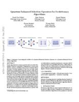 Quantum-enhanced selection operators for evolutionary algorithms