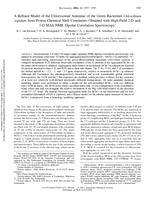 A refined model of chlorosomal antennae of the Green Bacterium Chlorobium tepidum from proton chemical shift constrains obtained with high field 2-D and 3-D MAS NMR dipolar correlation spectroscopy