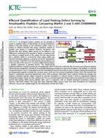 Efficient quantification of lipid packing defect sensing by amphipathic peptides