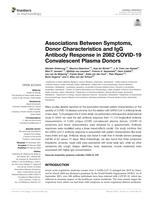 Associations between symptoms, donor characteristics and IgG antibody response in 2082 COVID-19 convalescent plasma donors