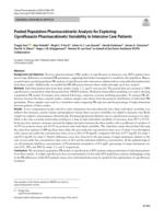 Pooled population pharmacokinetic analysis for exploring ciprofloxacin pharmacokinetic variability in intensive care patients