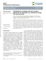 Development of subtype-selective covalent ligands for the adenosine A2B receptor by tuning the reactive group