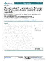 Mineralocorticoid receptor status in the human brain after dexamethasone treatment