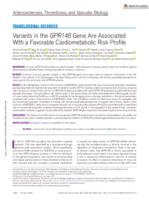 Variants in the GPR146 gene are associated with a favorable cardiometabolic risk profile