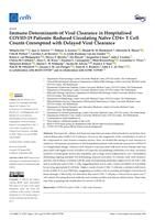 Immune determinants of viral clearance in hospitalised COVID-19 patients