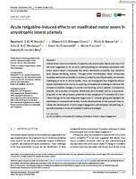 Acute retigabine-induced effects on myelinated motor axons in amyotrophic lateral sclerosis