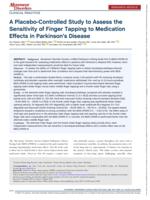 A Placebo-Controlled Study to Assess the Sensitivity of Finger Tapping to Medication Effects in Parkinson's Disease