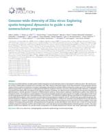 Genome-wide diversity of Zika virus