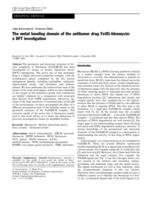 The metal bonding domain of the antitumor drug Fe(II)-bleomycin