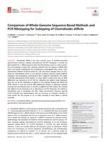 Comparison of whole-genome sequence-based methods and PCR ribotyping for subtyping of Clostridioides difficile