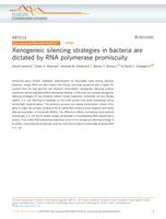 Xenogeneic silencing strategies in bacteria are dictated by RNA polymerase promiscuity