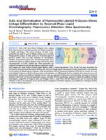 Sialic acid derivatization of fluorescently labeled N-glycans allows linkage differentiation by reversed-phase liquid chromatography-fluorescence detection-mass spectrometry