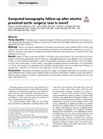 Computed tomography follow-up after elective proximal aortic surgery