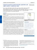 Long-term outcomes of atrioventricular septal defect and single ventricle