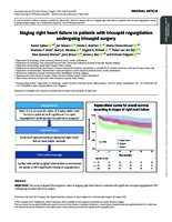 Staging right heart failure in patients with tricuspid regurgitation undergoing tricuspid surgery
