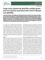 Large-scale sequencing identifies multiple genes and rare variants associated with Crohn's disease susceptibility