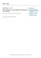 2022 roadmap on low temperature electrochemical CO2 reduction