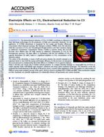 Electrolyte effects on CO2 electrochemical reduction to CO