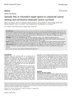 Somatic hits in mismatch repair genes in colorectal cancer among non-seminoma testicular cancer survivors