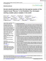 Ancient plastid genomes solve the tree species mystery of the imperial wood “Nanmu” in the Forbidden City, the largest existing wooden palace complex in the world