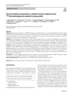 Fecal microbiota composition is related to brown adipose tissue F-18-fluorodeoxyglucose uptake in young adults