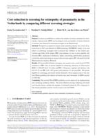 Cost reduction in screening for retinopathy of prematurity in the Netherlands by comparing different screening strategies