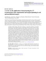 A review on the application of deep learning for CT reconstruction, bone segmentation and surgical planning in oral and maxillofacial surgery