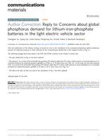 Author correction: reply to: concerns about global phosphorus demand for lithium-iron-phosphate batteries in the light electric vehicle sector