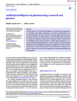 Artificial intelligence in pharmacology research and practice