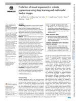 Prediction of visual impairment in retinitis pigmentosa using deep learning and multimodal fundus images