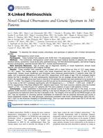 X-linked retinoschisis: novel clinical observations and genetic spectrum in 340 patients