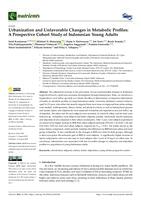 Urbanization and unfavorable changes in metabolic profiles