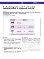 B-cell activating factor and IL-21 levels predict treatment response in autoimmune hepatitis