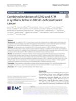 Combined inhibition of EZH2 and ATM is synthetic lethal in BRCA1-deficient breast cancer