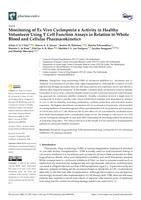 Monitoring of ex vivo cyclosporin a activity in healthy volunteers using t cell function assays in relation to whole blood and cellular pharmacokinetics