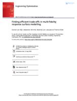 Finding efficient trade-offs in multi-fidelity response surface modelling