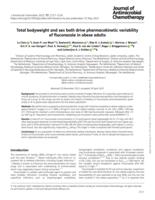 Total bodyweight and sex both drive pharmacokinetic variability of fluconazole in obese adults