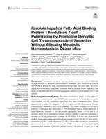 Fasciola hepatica Fatty Acid Binding Protein 1 Modulates T cell polarization by promoting dendritic cell thrombospondin-1 Secretion without affecting metabolic homeostasis in obese mice