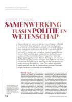 Samenwerking tussen politie en wetenschap