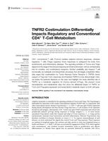 TNFR2 costimulation differentially impacts regulatory and conventional CD4(+) T-cell metabolism