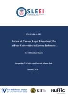 Review of Current Legal Education Offer at Four Universities in Eastern Indonesia