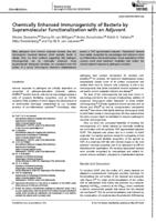 Chemically enhanced immunogenicity of bacteria by supramolecular functionalization with an adjuvant