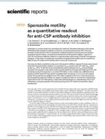 Sporozoite motility as a quantitative readout for anti-CSP antibody inhibition