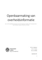 Openbaarmaking van overheidsinformatie