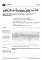 A sample preparation method for the simultaneous profiling of signaling lipids and polar metabolites in small quantities of muscle tissues from a mouse model for sarcopenia