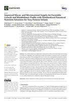 Improved macro- and micronutrient supply for favorable growth and metabolomic profile with standardized parenteral nutrition solutions for very preterm infants